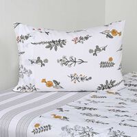 Juego de Sábanas Estampado Elements & Co 200 Hilos 1,5 Plazas Grassland