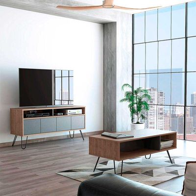 Rack TV Hasta 55"" + Mesa de Centro Vassel TuHome