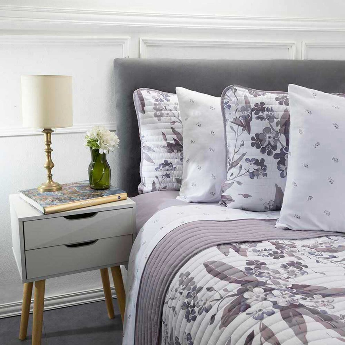 Set Quilt + Juego de S&aacute;banas Dreams 2 Plazas Mila