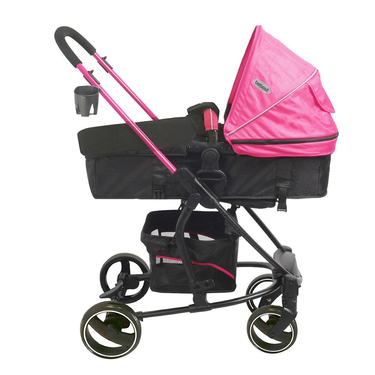 Coche Travel System Alfa SX Rosado Bebesit