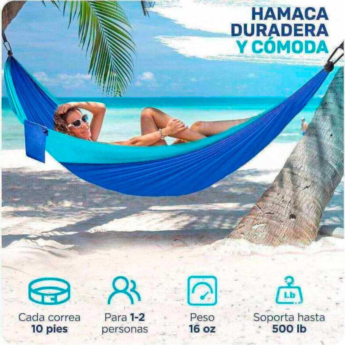 Hamaca Compacta Azul Pro Outdoor
