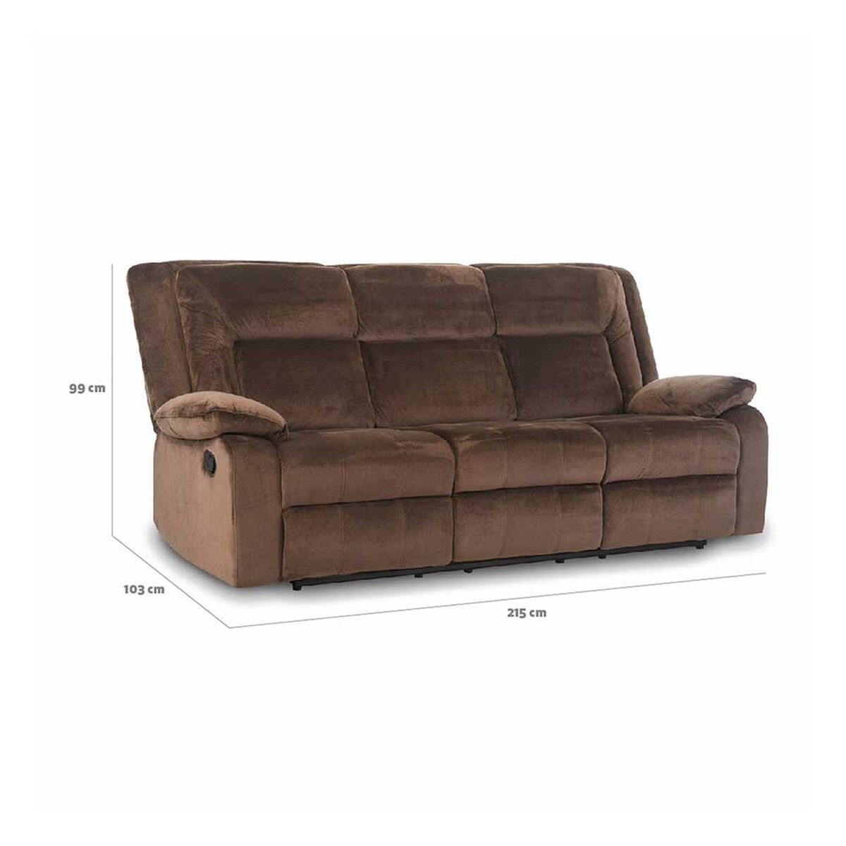Juego de Living Reclinable CIC Amberes 3C+2C+1C Caf&eacute;