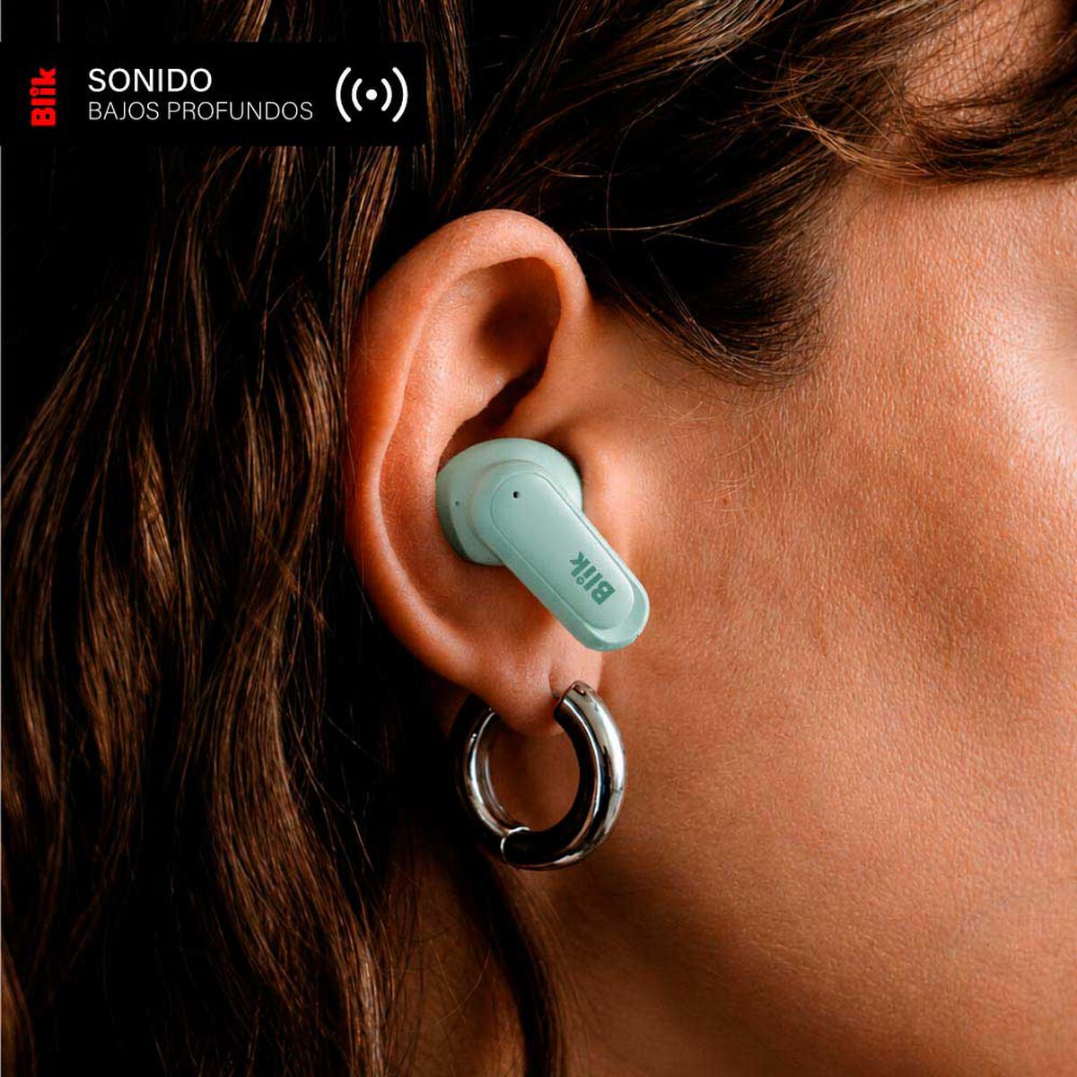 Aud&iacute;fonos In Ear bluetooth Blik AIR500-GRE Verde