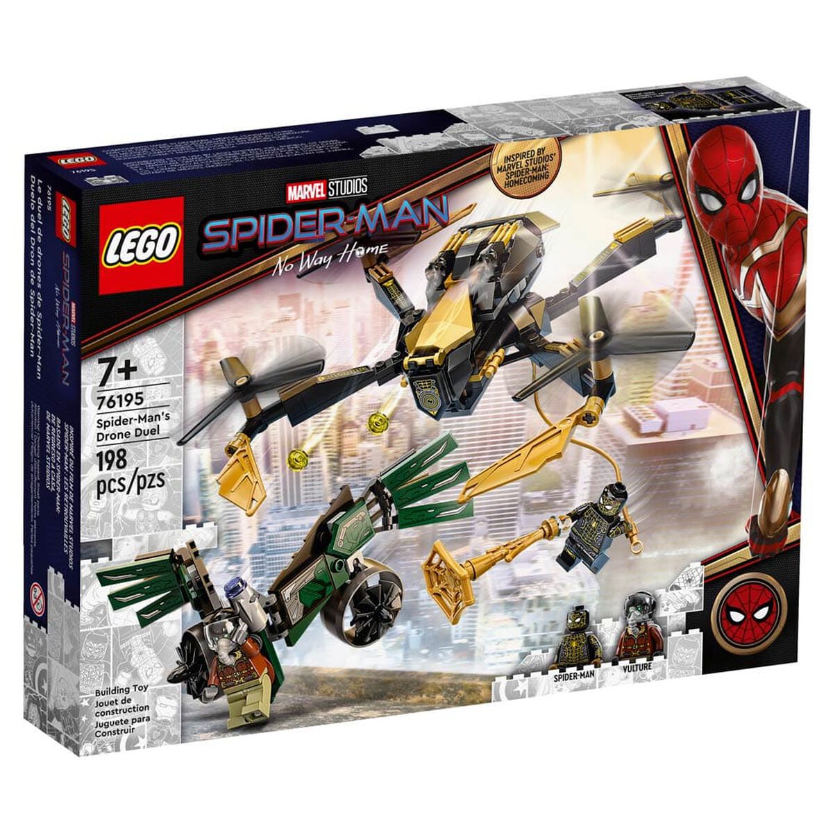 Bloques Duelo del Dron de Spider-Man 198 Piezas Lego
