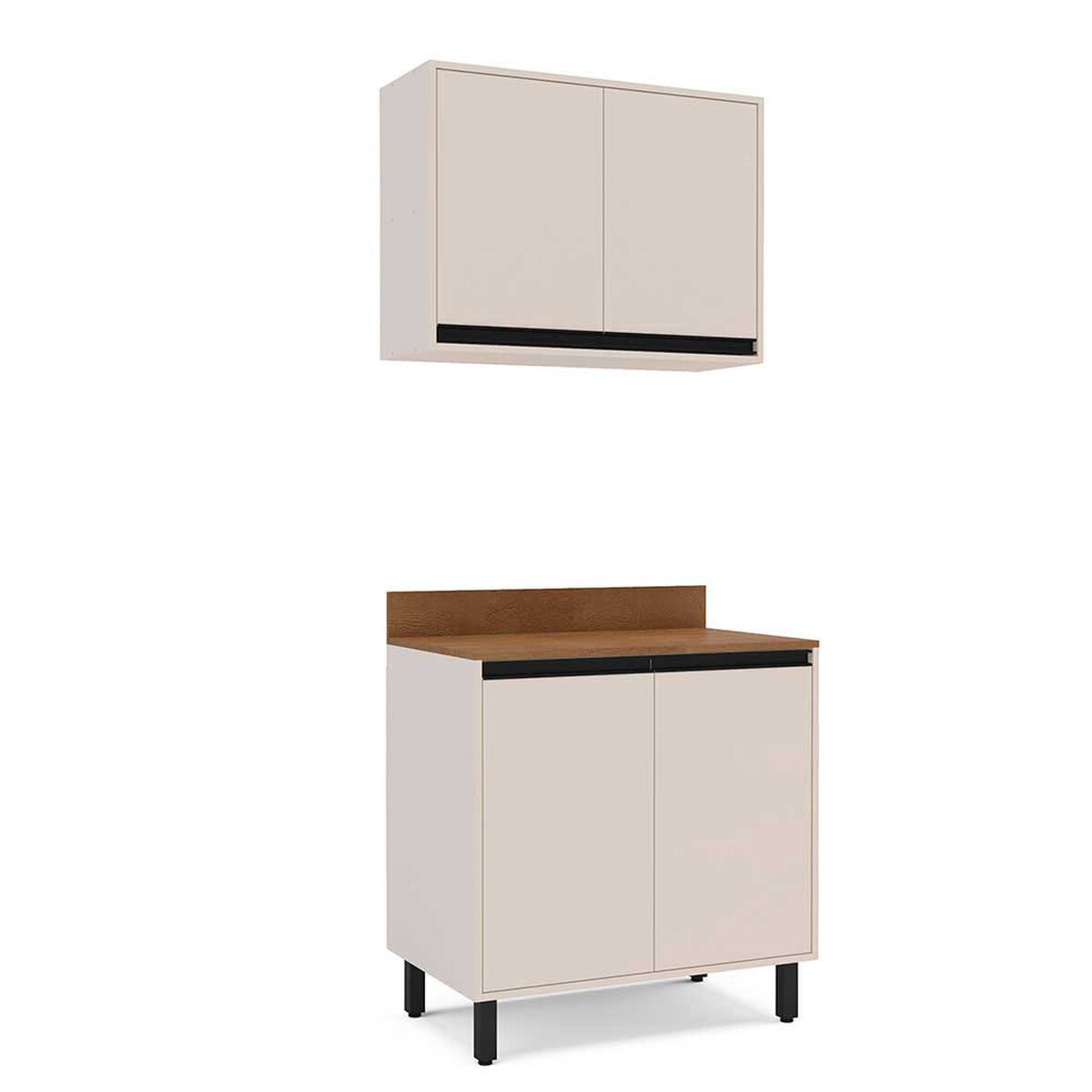 Kit Cocina Modular Premier Vekkahome 4 Puertas Beige