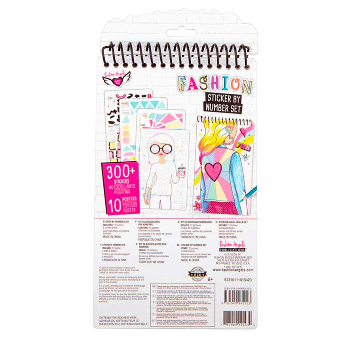Libreta de Moda con Stickers Fashion Angels