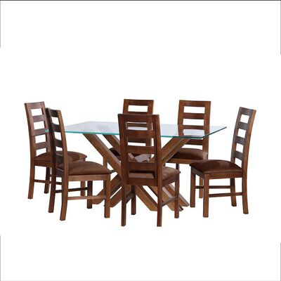 Imagen 1 del producto Juego de Comedor Latam Home Merida 6 Sillas Chocolate