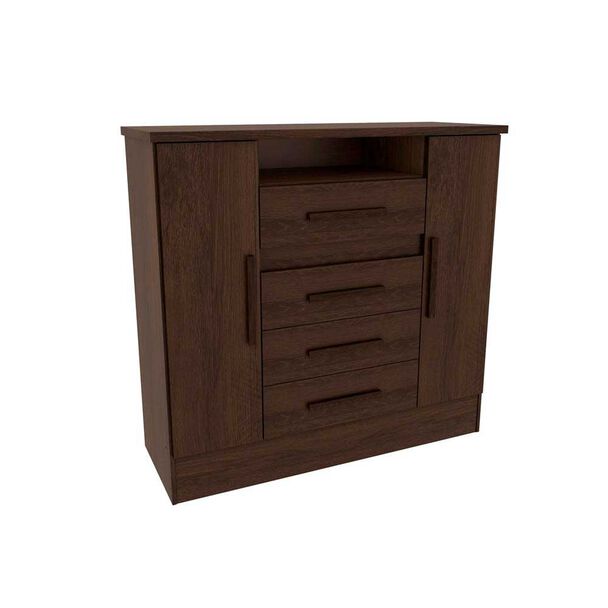 Cómoda Altavision Laguna 4 Cajones Cacau