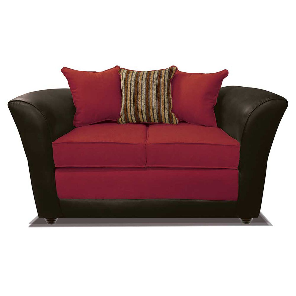 Juego de Living Elegant Detail Minesota Sof&aacute; 3 Cuerpos + Sof&aacute; 2 cuerpos + Sill&oacute;n 1 Cuerpo Rojo