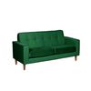 Sofá Latam Home Salermo Tela Velvet 2 Cuerpos Verde