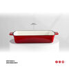 Fuente Rectangular Hierro Fundido Thomas Rojo