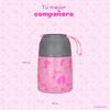 Termo Comida UMA Barbie & Friends + Cuchara 450ml Acero Inox Rosa