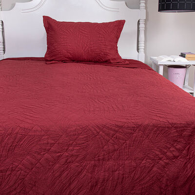 Imagen 2 del producto Quilt Doral 1,5 Plazas Burdeo Bubbly