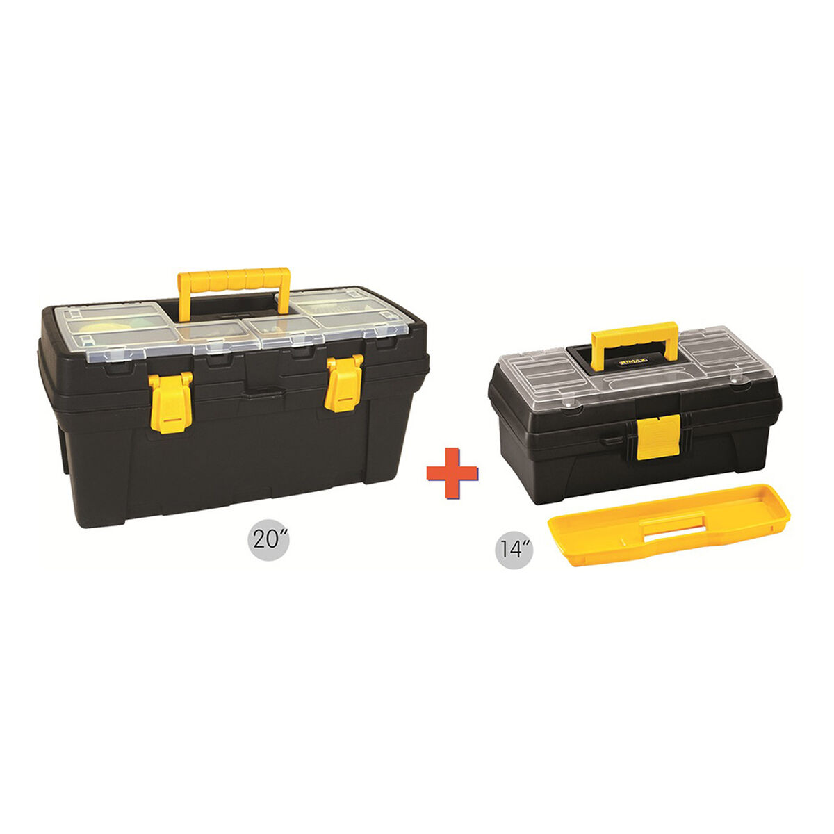 Combo Cajas de Herramientas 20" + 14" Rimax RX6578
