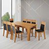 Juego de Comedor Di Poretti Design Anitere 8 Sillas Beige