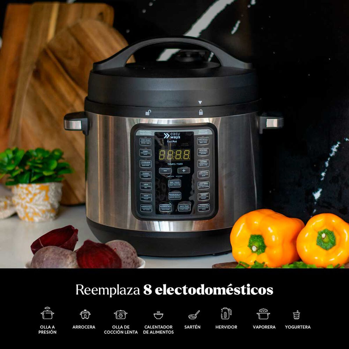 Olla El&eacute;ctrica EasyWays Fast Pot 7,6 lts.