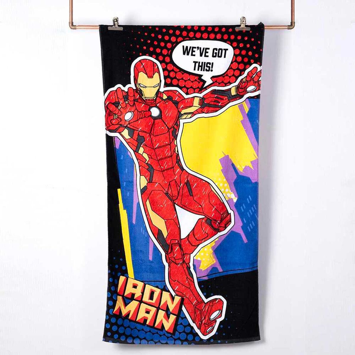 Toalla de Playa Infantil Avengers Comic 70 x 140 cm