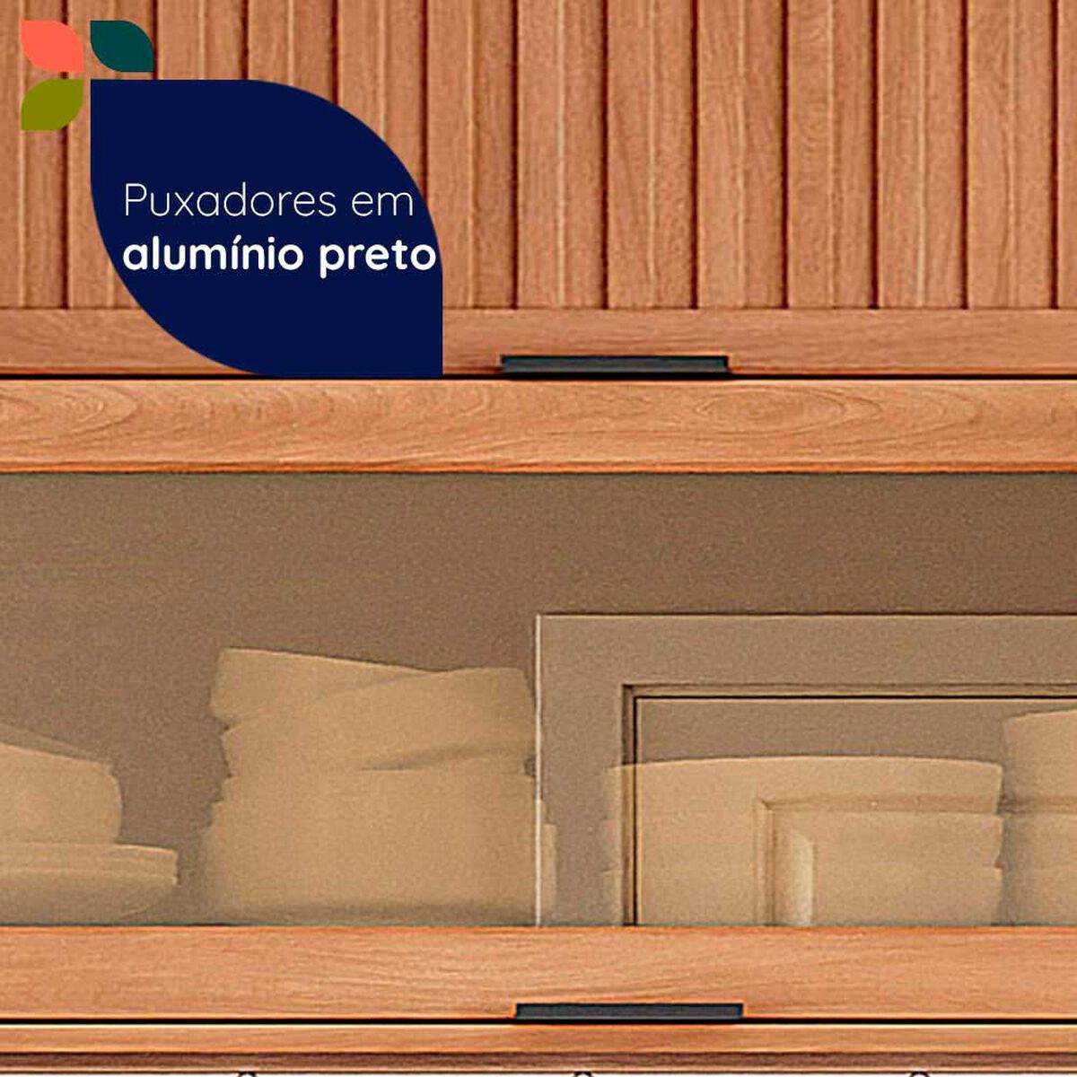 Mueble A&eacute;reo Cocina Roca Casta&ntilde;a 120 cm 2 Puertas Canela-Ceniza