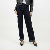 Jeans Recto Mujer Most Wanted Azul Oscur