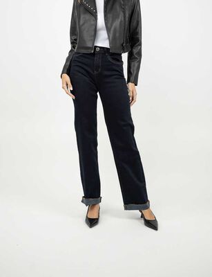 Imagen 1 del producto Jeans Recto Mujer Most Wanted Azul Oscur