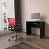 Combo Oficina Escritorio Wengue + Silla New York Negra y Roja Arthome
