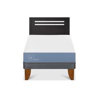 Cama Europea CIC 1,5 Plazas Excellence + Respaldo Munich Negro