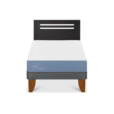 Imagen 1 del producto Cama Europea CIC 1,5 Plazas Excellence + Respaldo Munich Negro