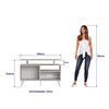 Rack TV Amuv Tokio Hasta 40" Blanco Café