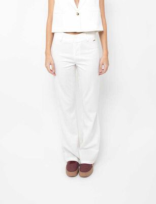 Imagen 1 del producto Pantalón Sastrero Mujer Fiorucci Blanco