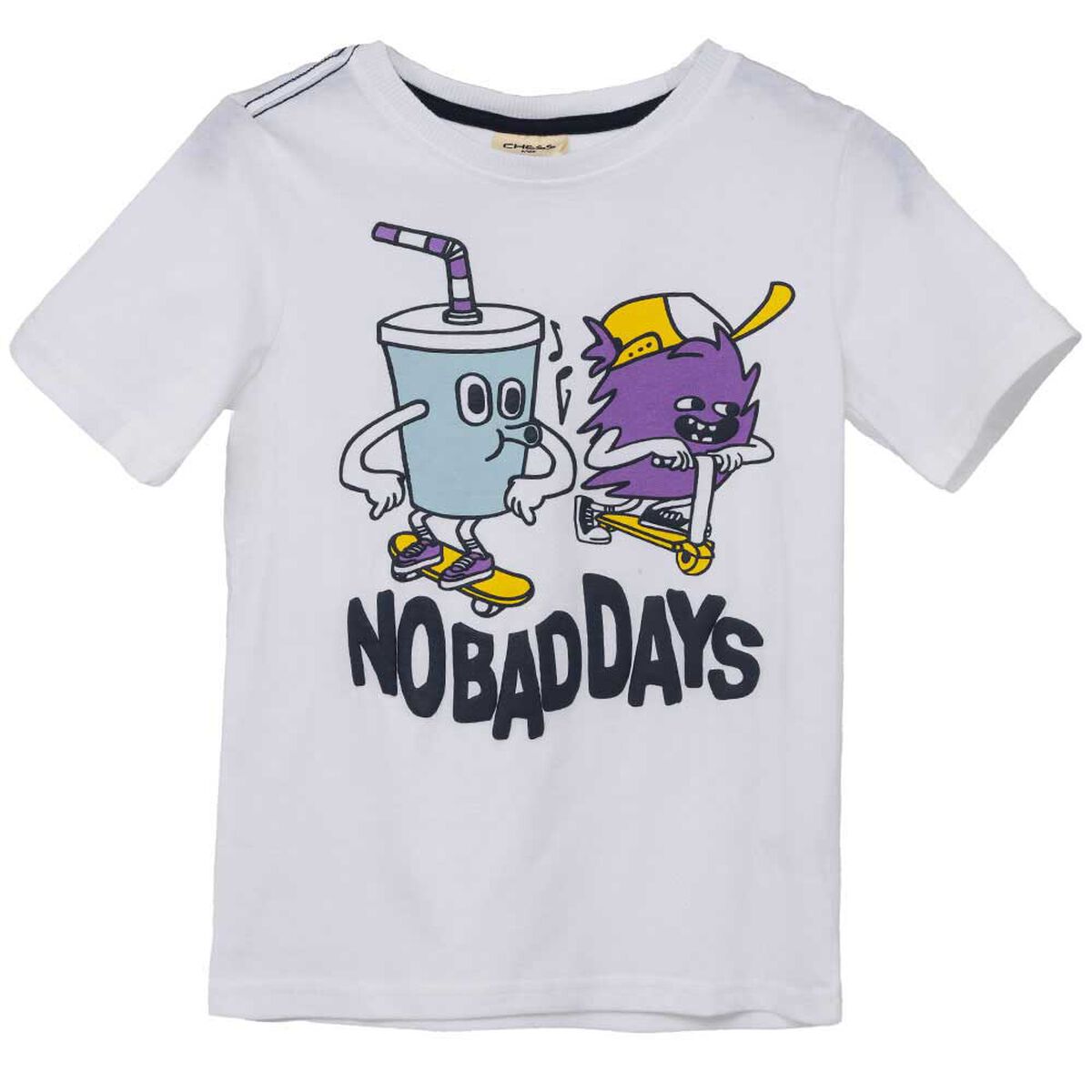 Polera Manga Corta Niño Chess