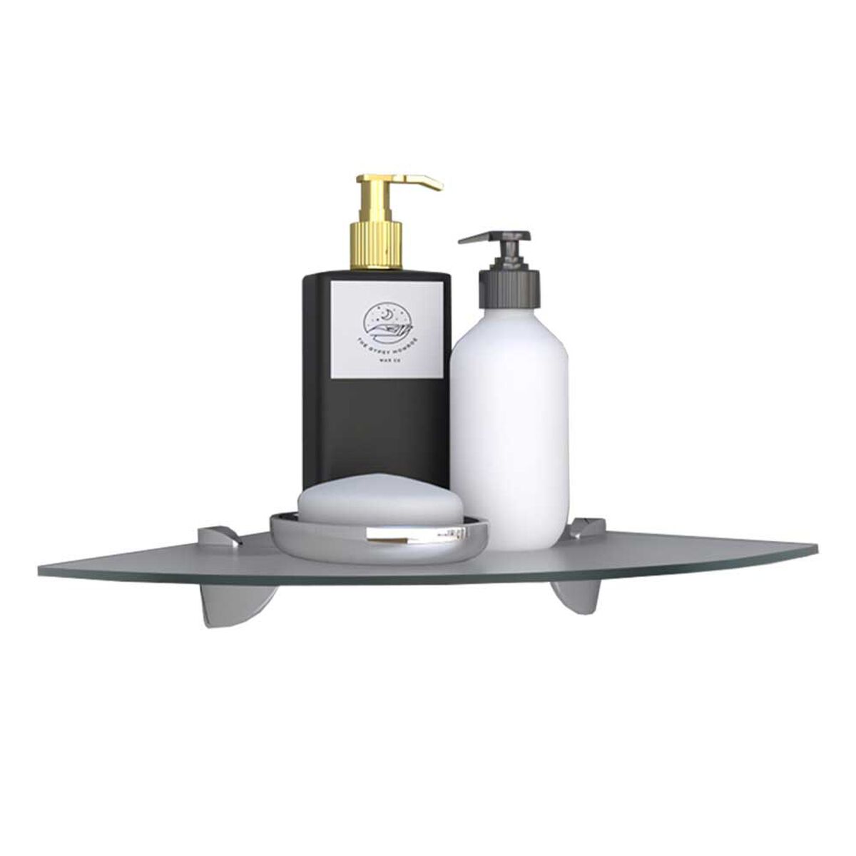 Repisa para Baño TuHome Esquinera Cristal