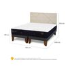 Cama Europea CIC Base Dividida King Premium + Respaldo Villarrica Alpino