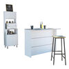 Mueble Microondas + Barra de Cocina  TuHome Kitchen