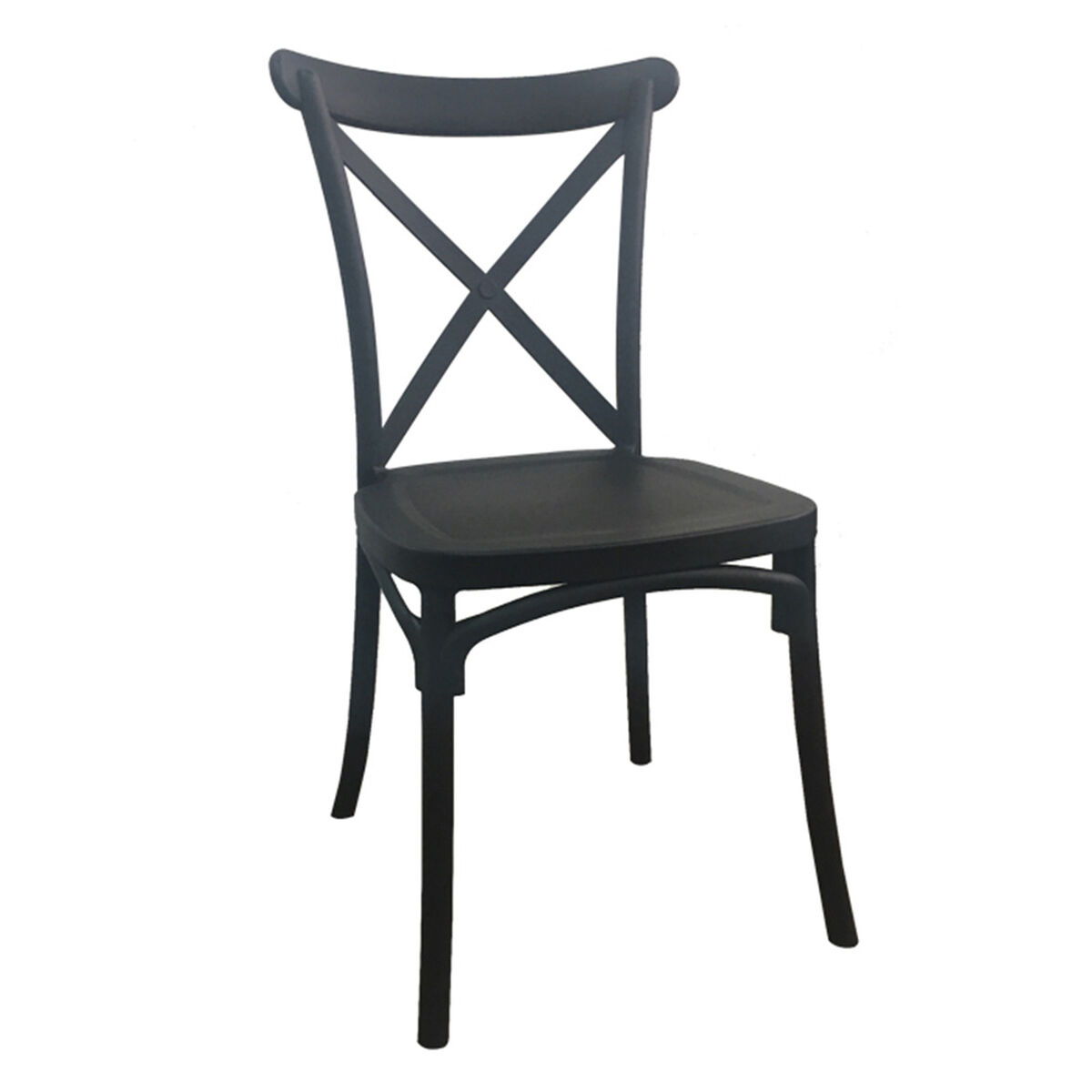 Pack 4 Sillas de Comedor Idetex Stack Negro