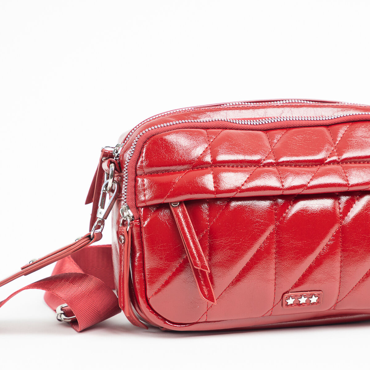 Bolso Rojo Charol Mujer Icono