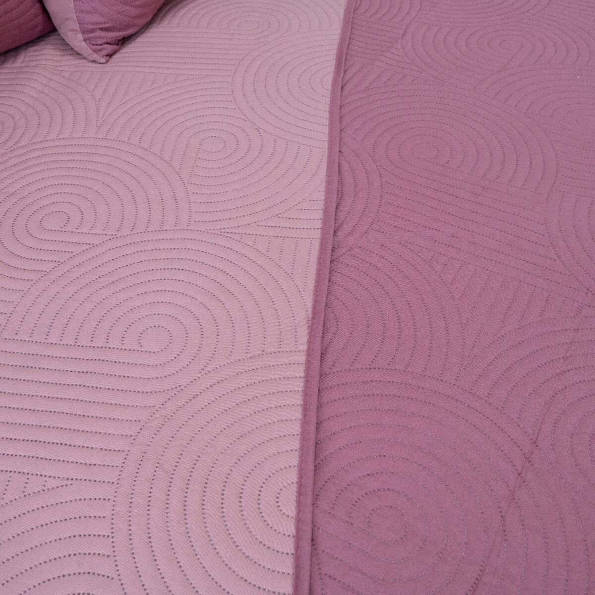 Quilt Doral Hotpress Bi-Color King Rosa