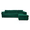 Sofá Seccional Muebles MPR Journey 3 Verde Esmeralda