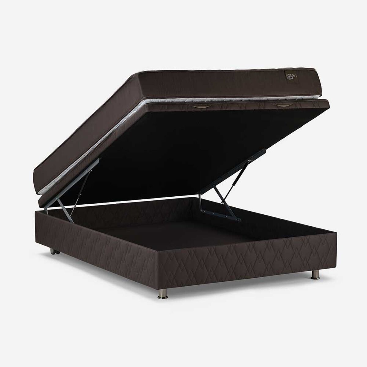 Boxet Rosen 2 Plazas Ergo T + Respaldo + 2 Veladores Tabor Grafito