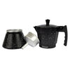 Cafetera Italiana Granito Aluminio Simplit Negro 4 Tazas