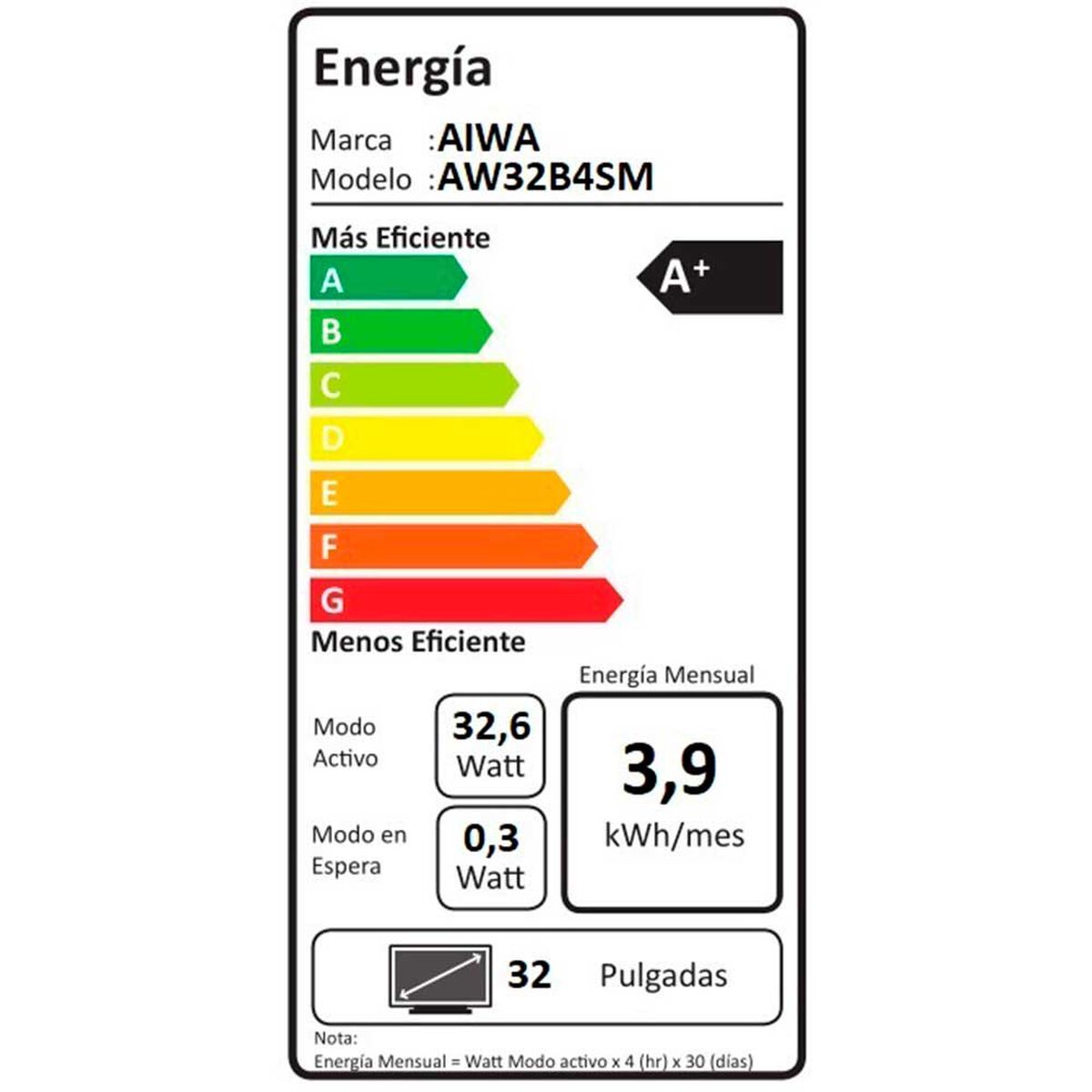 Smart TV Aiwa AW32B4SM3 LED HD