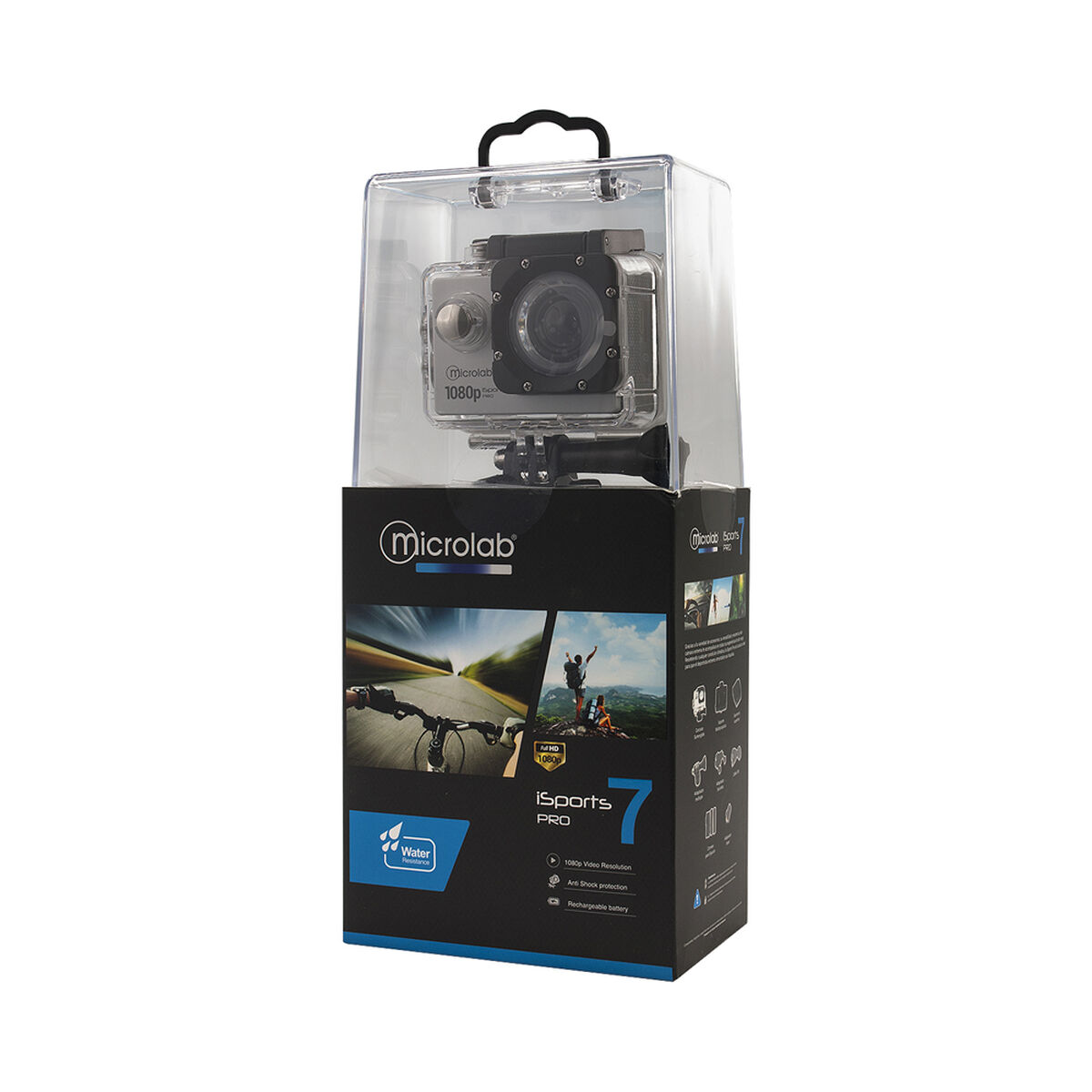 Cámara Deportiva Mlab iSport Pro Ultra HD 4K Wi-Fi Gris 