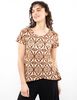 Polera Con Estampado Manga Corta Mujer Alma
