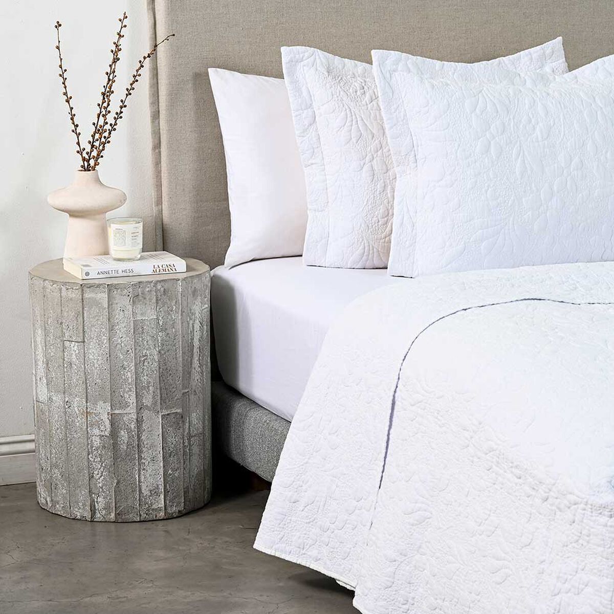 Quilt Royal Supreme 2 Plazas Garden White