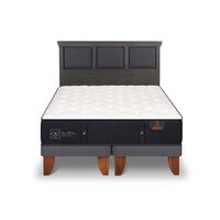 Cama Europea CIC Base Dividida 2 Plazas Premium + Respaldo Torino