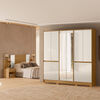 Closet Di Poretti Alasca 10 Puertas 4 Cajones + Respaldo Ajustable