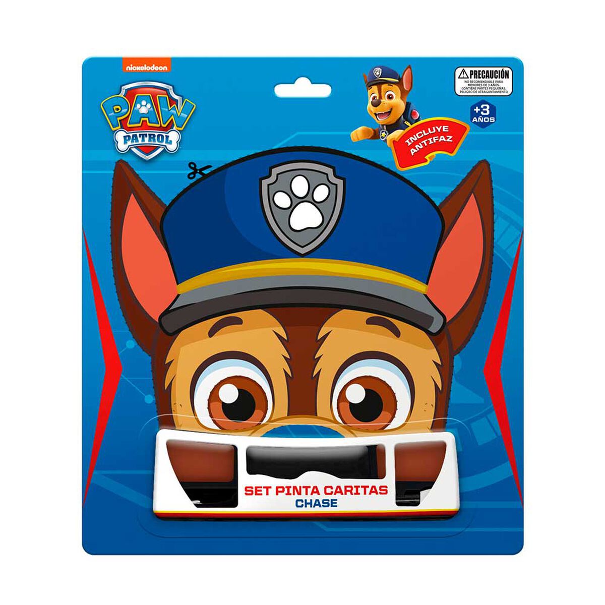 Pinta Carita Chase con Antifaz Paw Patrol