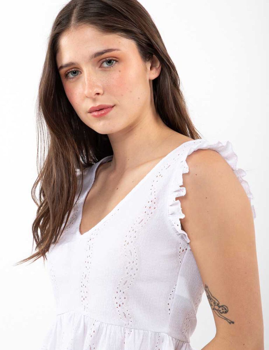Polera Crop Sin Mangas Mujer Icono