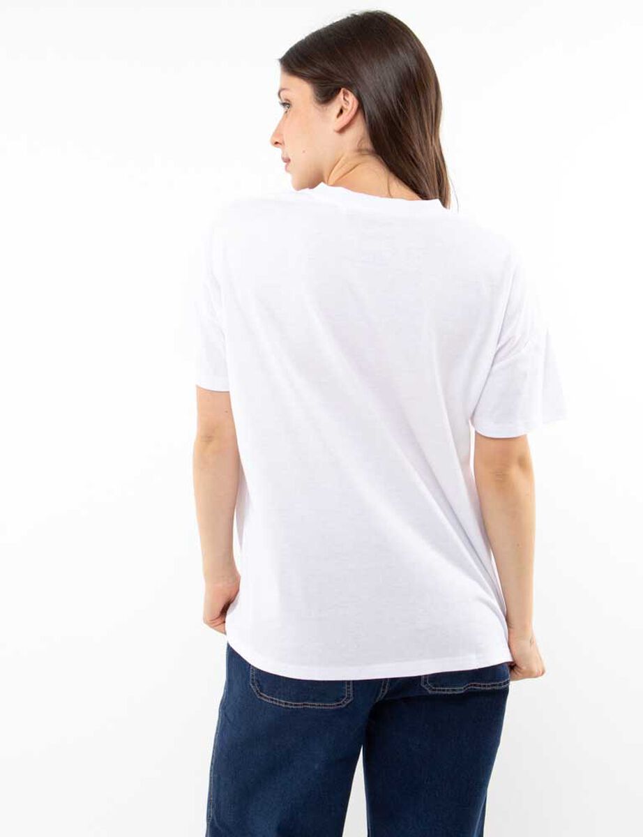 Polera Dibujos Animados Manga Corta Mujer Icono