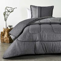 Plumón Estampado Cannon 1,5 Plazas Moka