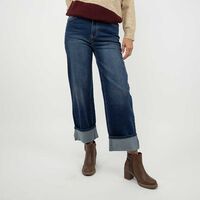 Jeans Wide Leg Mujer Portman Club Azul